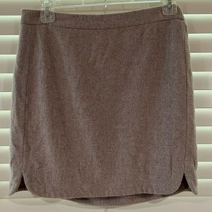 JCrew Wool Taupe Skirt (Size 4)